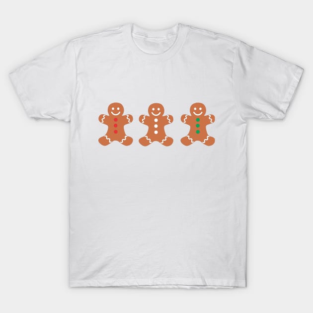 Gingerbread man design T-Shirt by Aestcoart